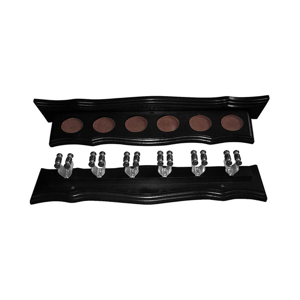 Formula Sports 6 Clip Pool Cue Wall Billiards Rack