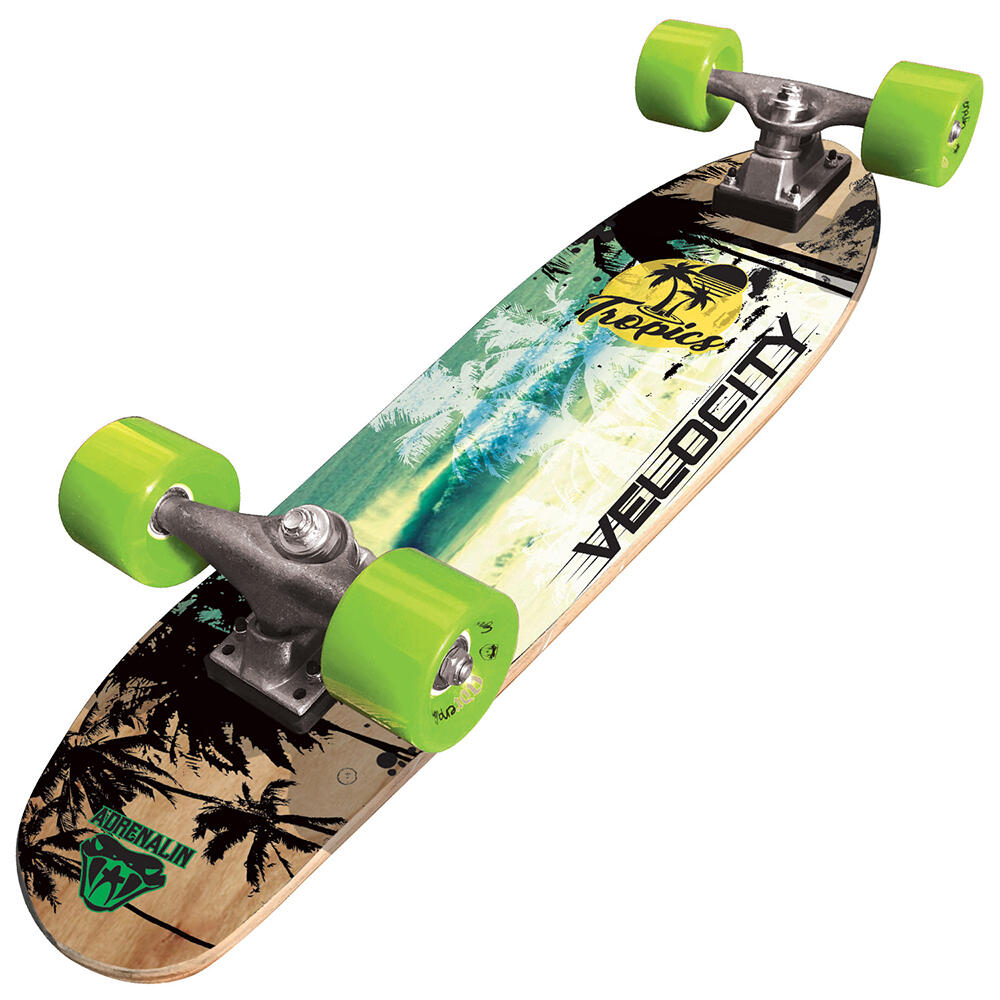 Adrenalin Skate Mini Cruiser Velocity Tropic Ramp/Street Skateboard