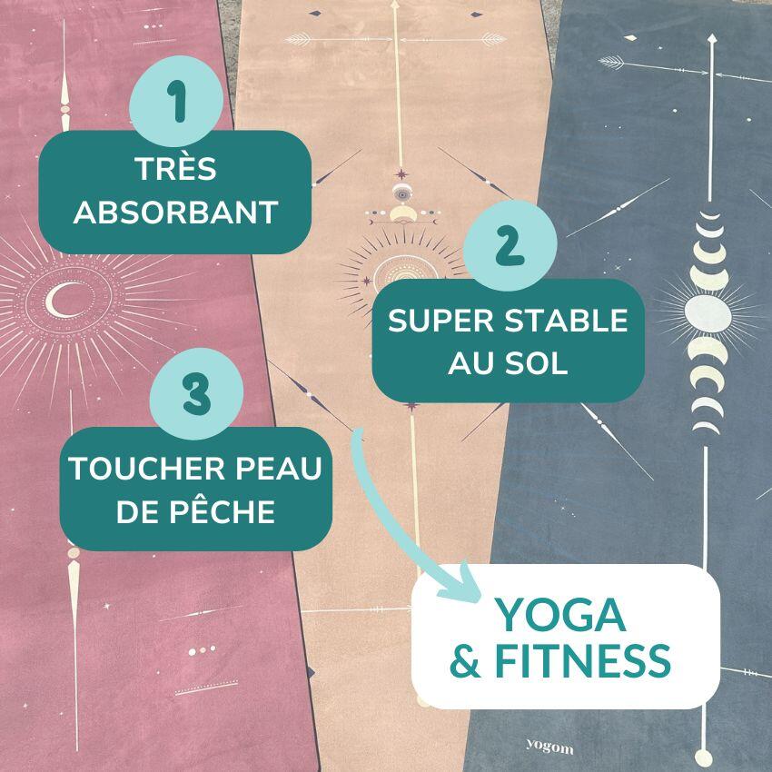 Tapis de yoga et fitness Performance Lune Rose 3/5