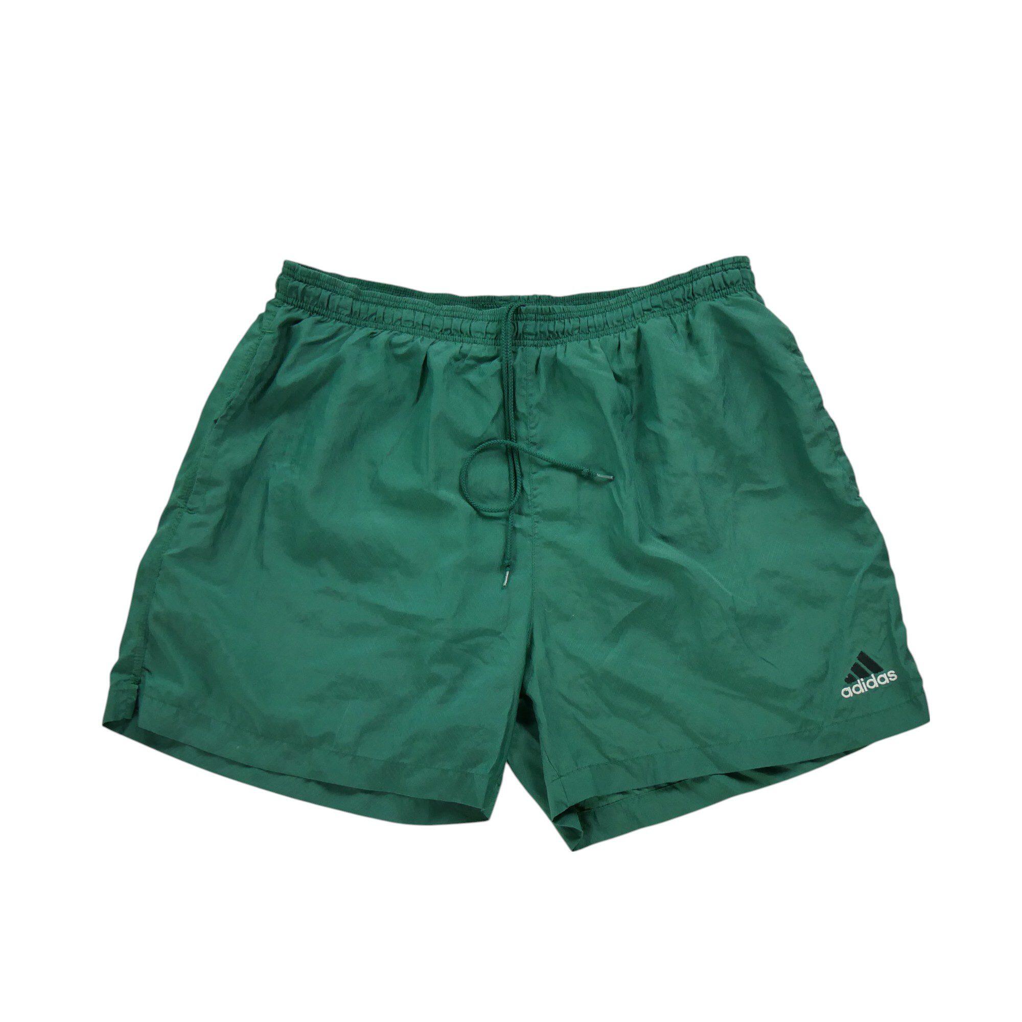 ADIDAS Reconditionné - Short de bain Homme Vintage Y2K Vert - Bon État