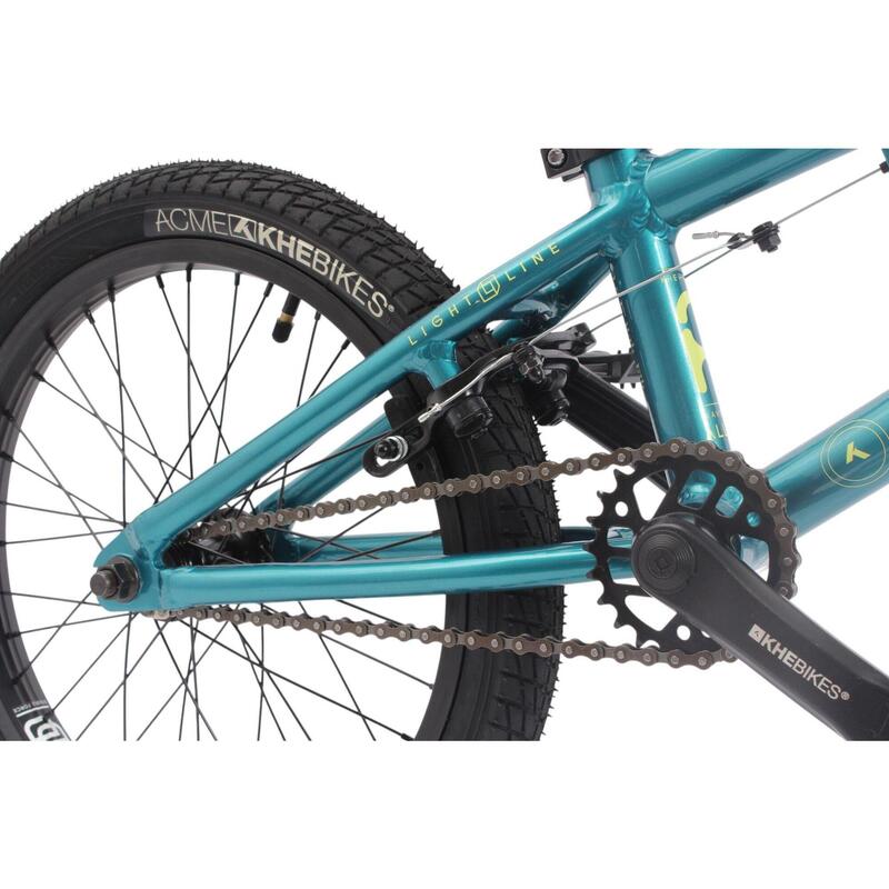 Bicicletă BMX aluminiu copii RAVISHER LL turcoaz 18 inch 8,6kg