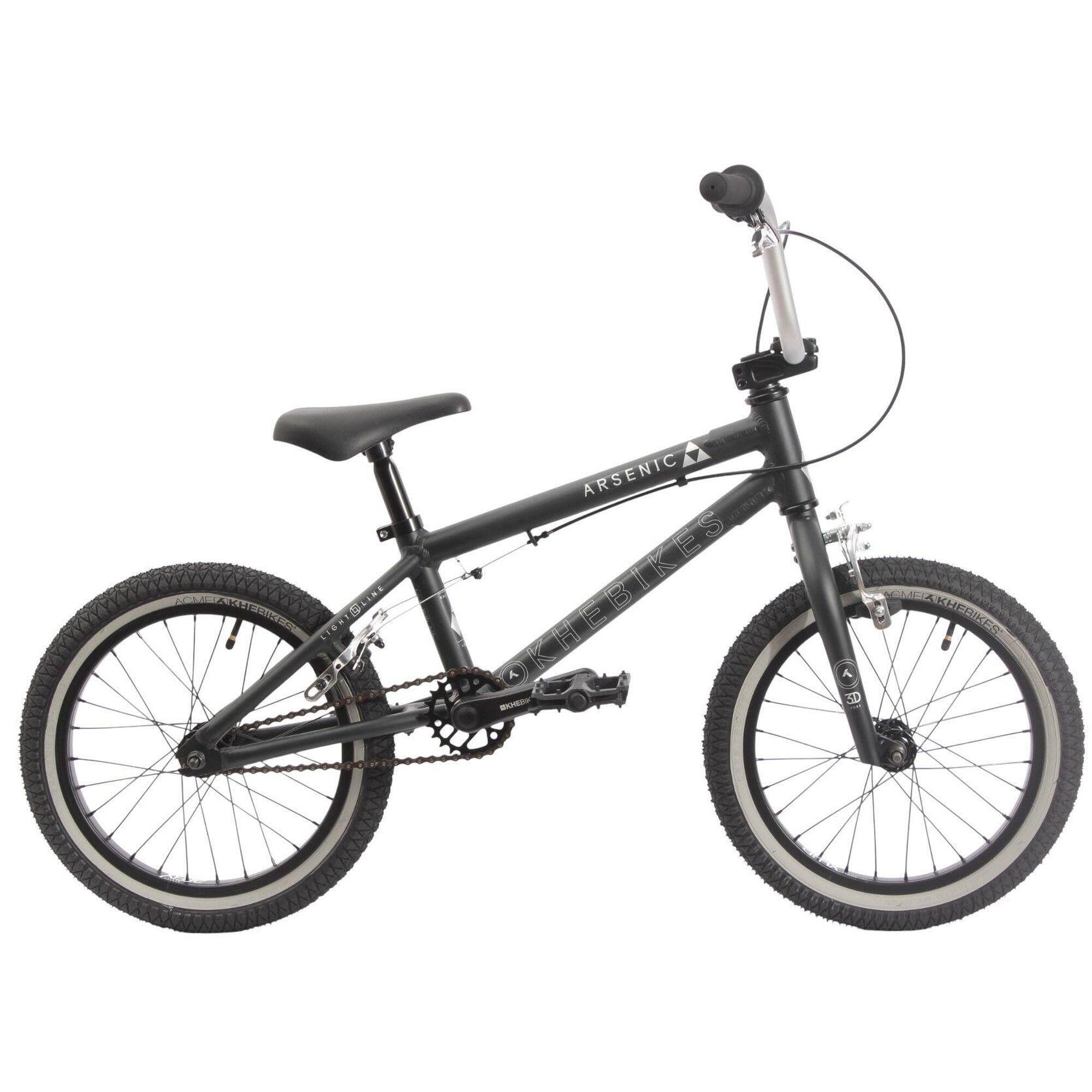 KHEBIKES BMX kolo hliník dětské ARSENIC LL černé 16 palců 7,9kg