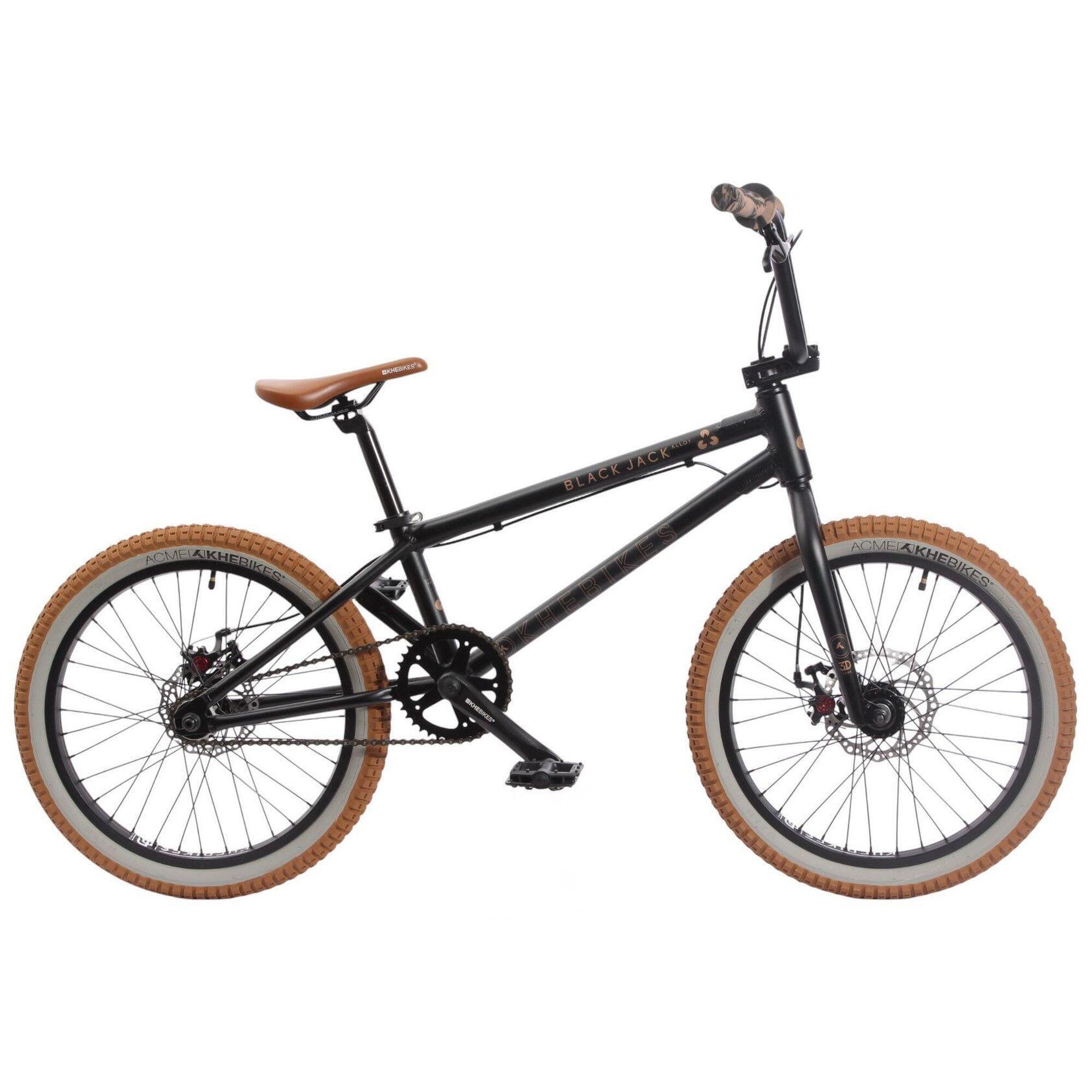 KHEBIKES BMX kolo hliník BLACK JACK DISC AL černé 20" 10 kg