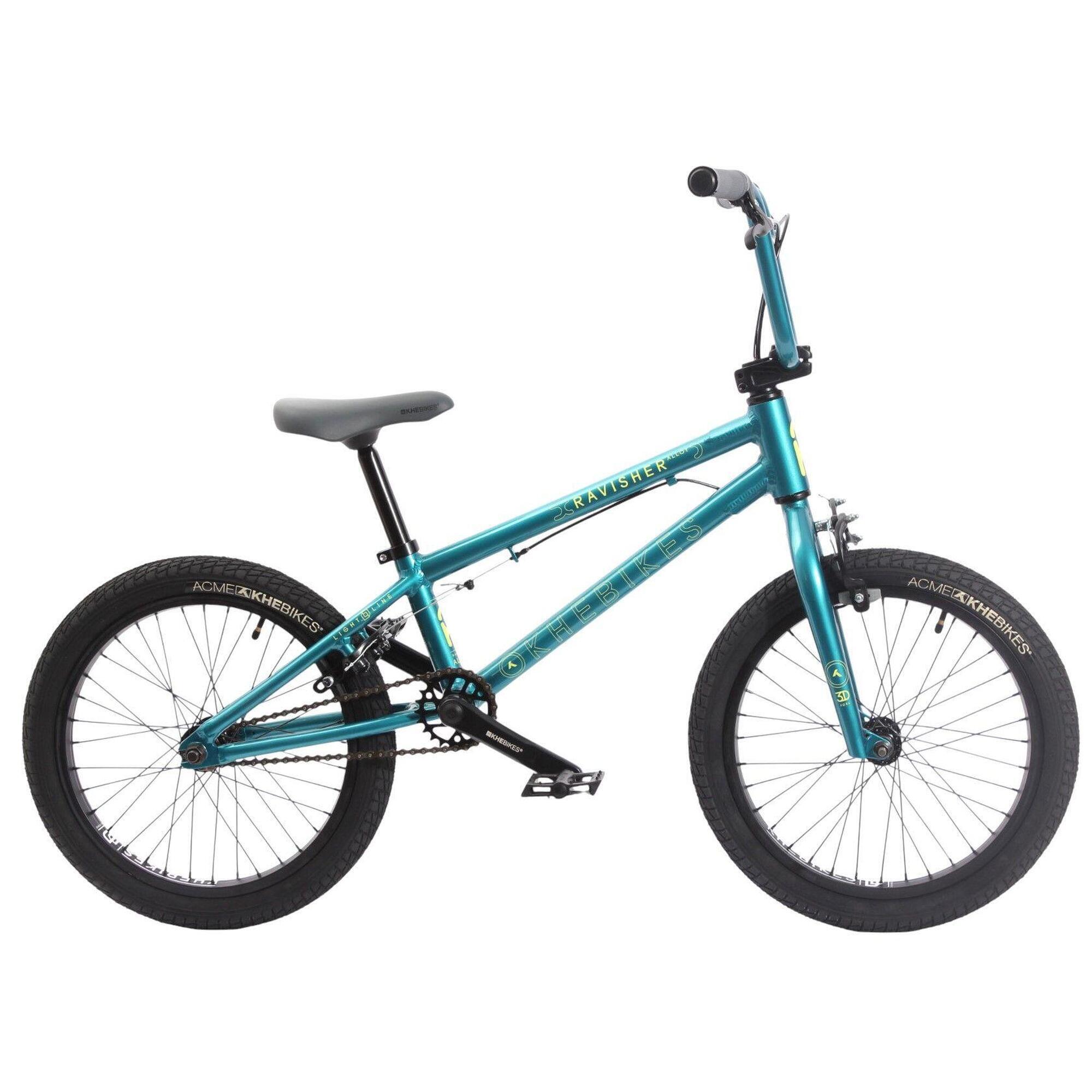 KHEBIKES BMX kolo hliník dětské RAVISHER LL tyrkysová 18 palců 8,6kg