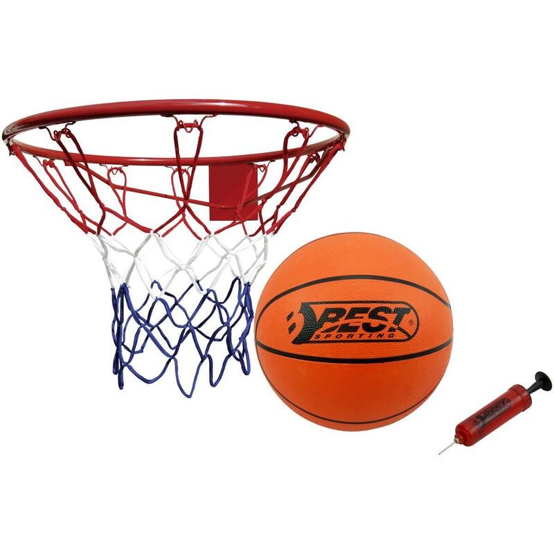 Obręcz do koszykówki Best Sporting 45cm, piłka, pompka