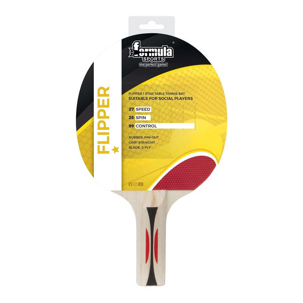 Formula Sports Flipper 1 Star Bat Ping Pong Racket