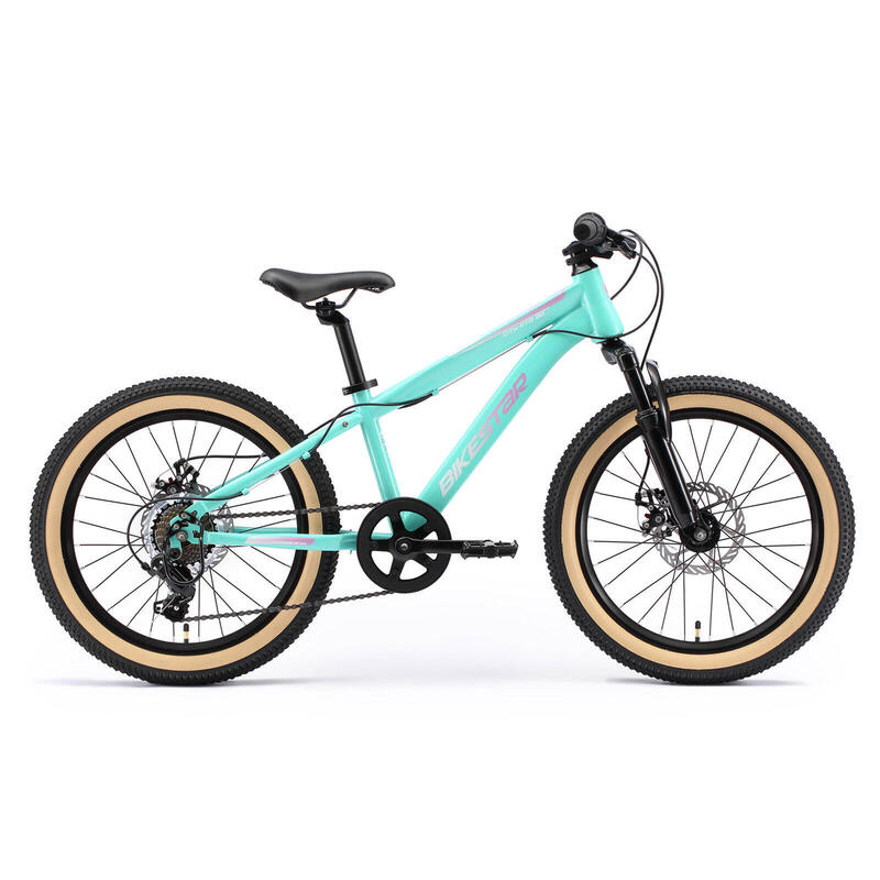 VTT 20" vélo enfant 6 ans, semi-rigide, 21 vitesses, frein à disque