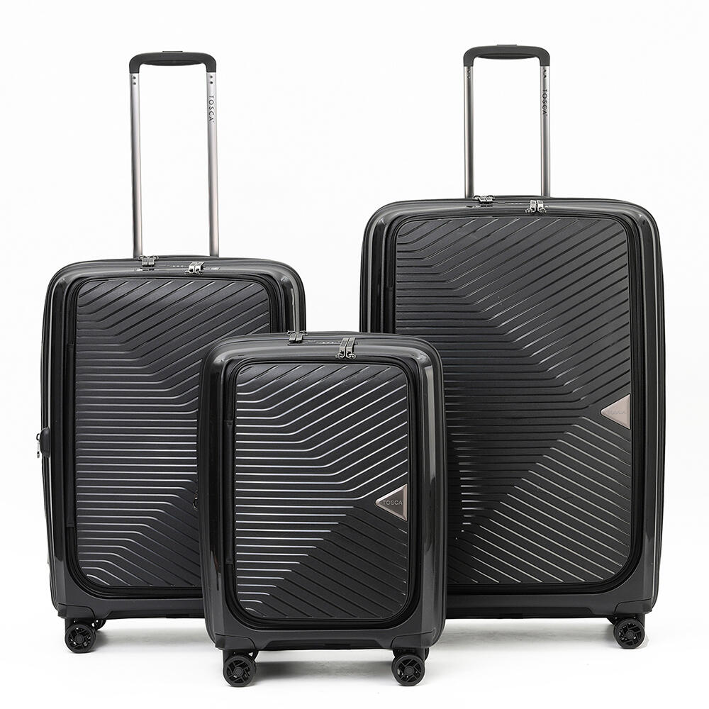 3pc Tosca Space X 20" Carry On 25/29" Trolley Case Set