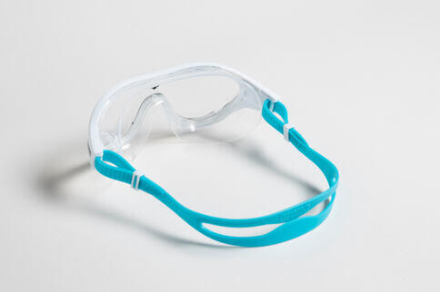 Óculos de proteção Arena Junior The One Mask - Transparente/Branco/Azul Claro 6/7