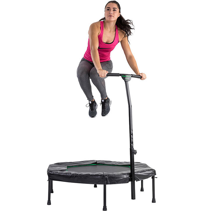 Hexagon Fitness Trampoline - Poignée réglable - Surface de saut de 100 cm