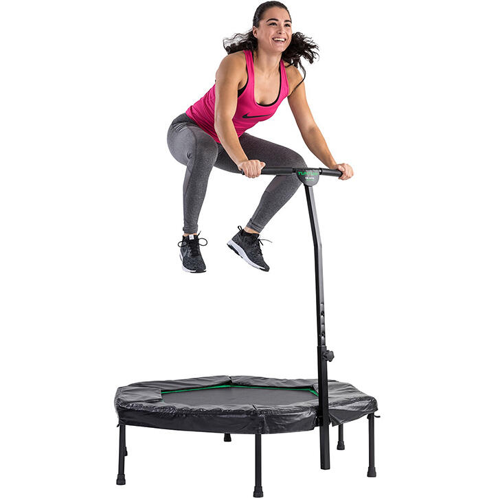 Hexagon Fitness Trampoline - Poignée réglable - Surface de saut de 100 cm
