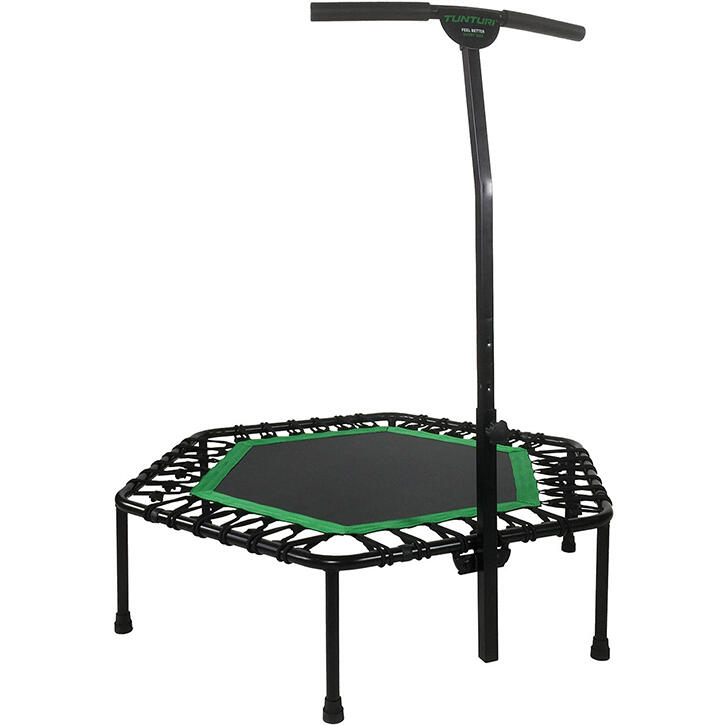 Hexagon Fitness Trampoline - Poignée réglable - Surface de saut de 100 cm
