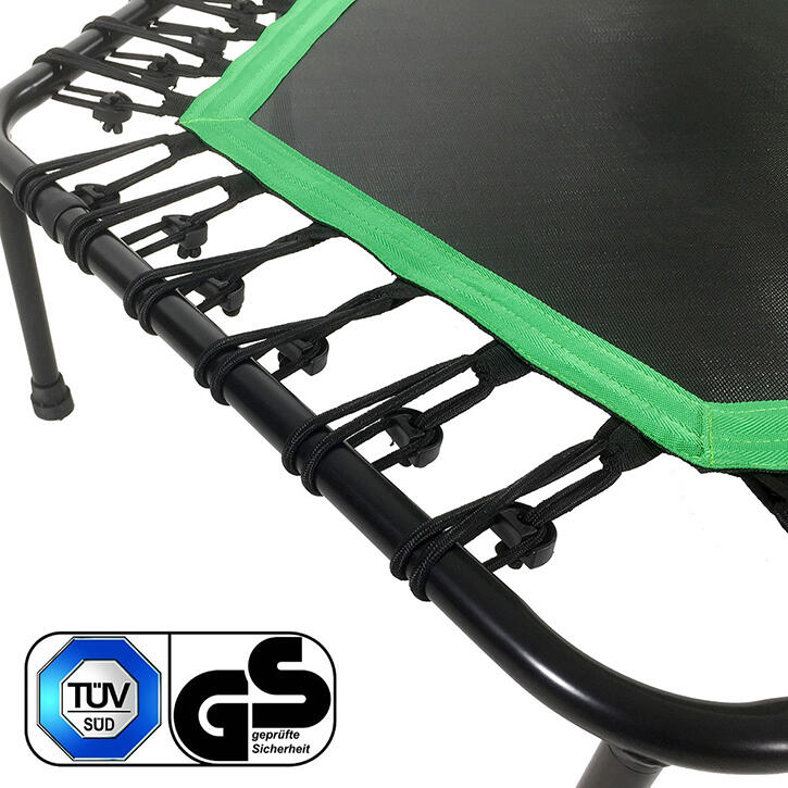 Hexagon Fitness Trampoline - Poignée réglable - Surface de saut de 100 cm