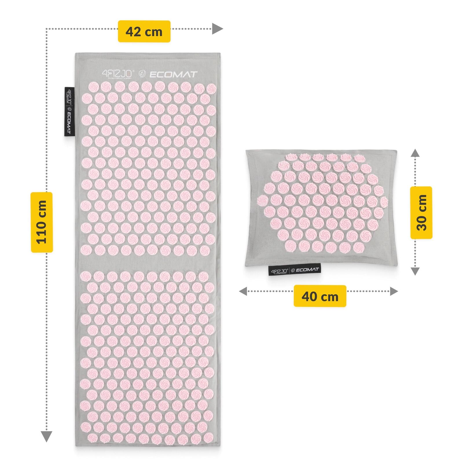 Große ECO AKUPRESSUR-MATTE mit Kissen 110 x 42 cm 4FIZJO 5/7