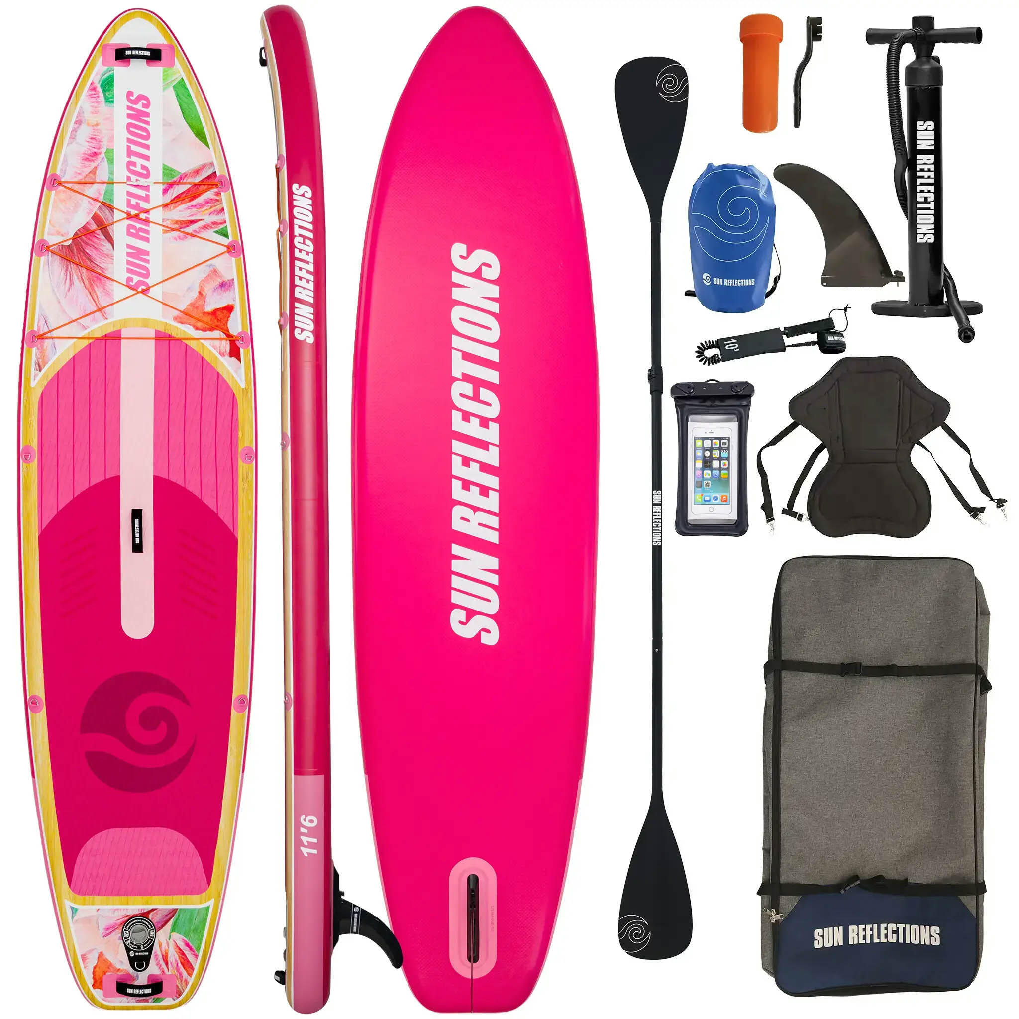 Deska Sup Pompowana Sun Reflections L 11'6" Combo Soft Blush 1/7