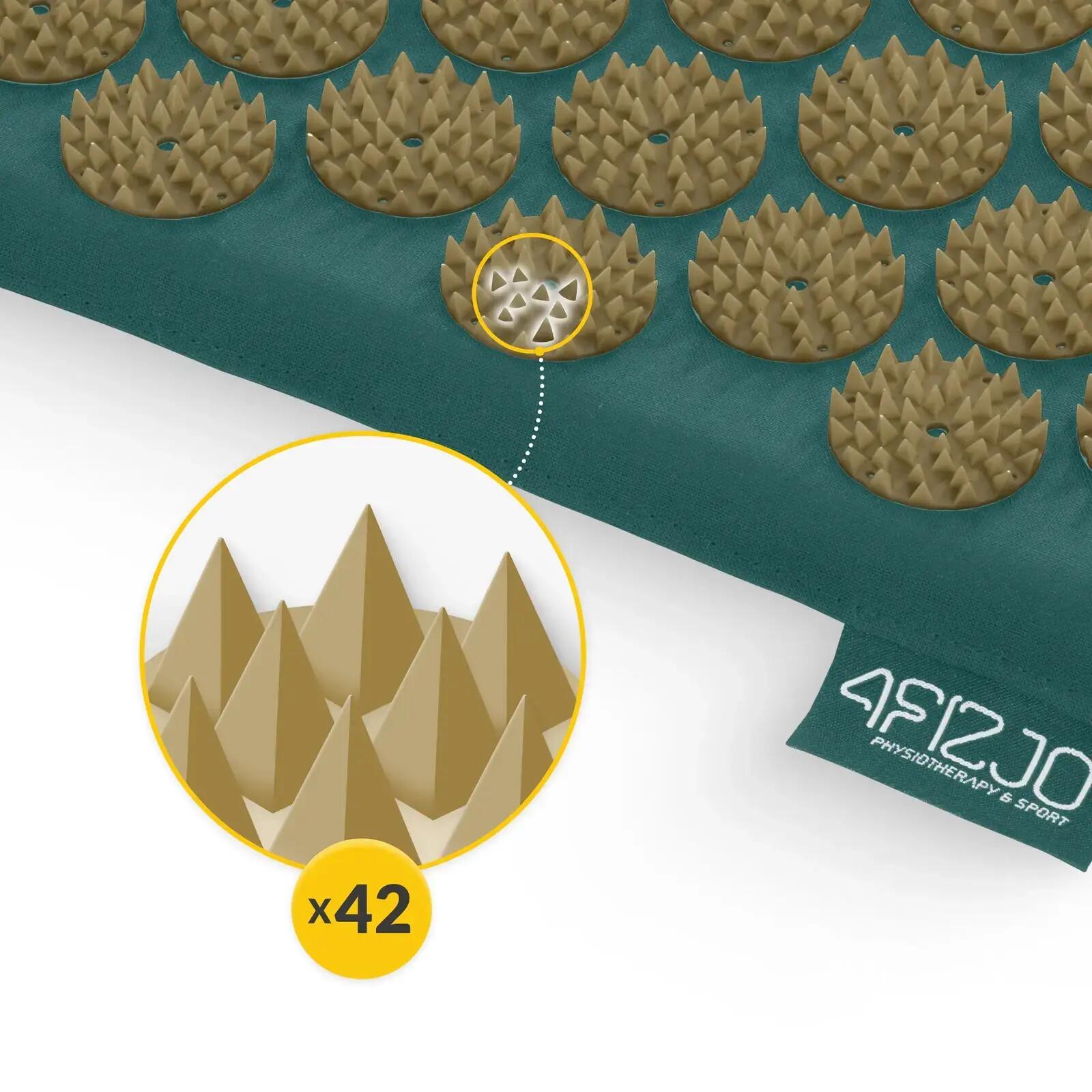 Tappetino agopressura con cuscino antistress per schiena 68x42 cm 4FIZJO 7/7