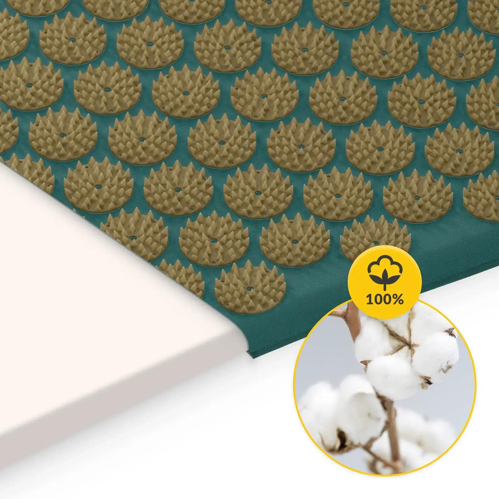 Tappetino agopressura con cuscino antistress per schiena 68x42 cm 4FIZJO 3/7