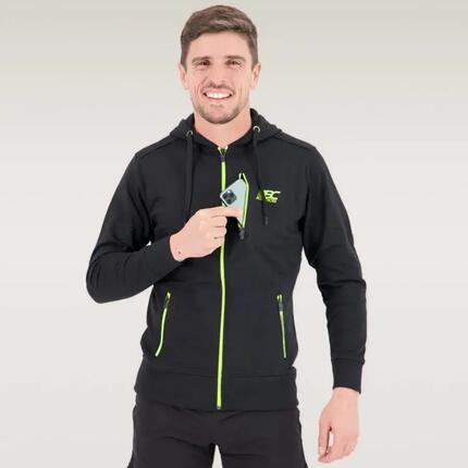 Veste à capuche Homme ULTRASOFT coupe ajustée 87% coton gris