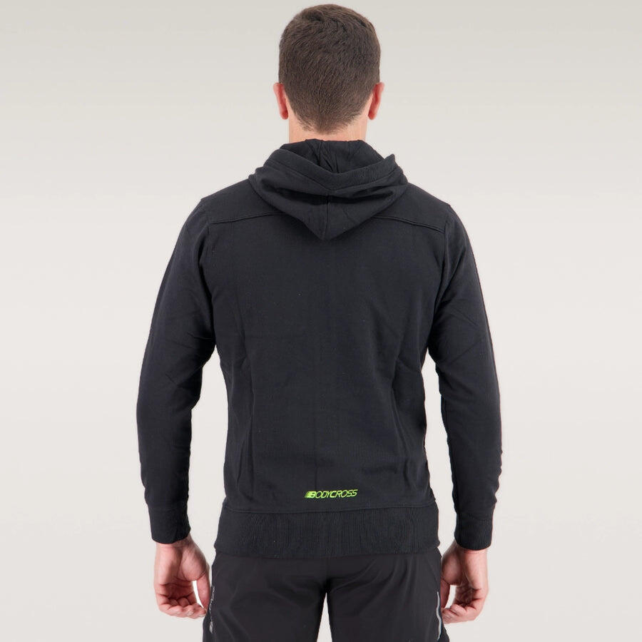 Veste à capuche Homme ULTRASOFT 87% coton coupe ajustée noire 2/7