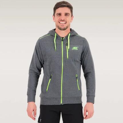 Veste à capuche Homme ULTRASOFT coupe ajustée 87% coton gris
