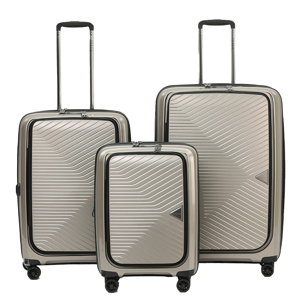 3pc Tosca Space X 20" Carry On 25/29" Trolley Case Set