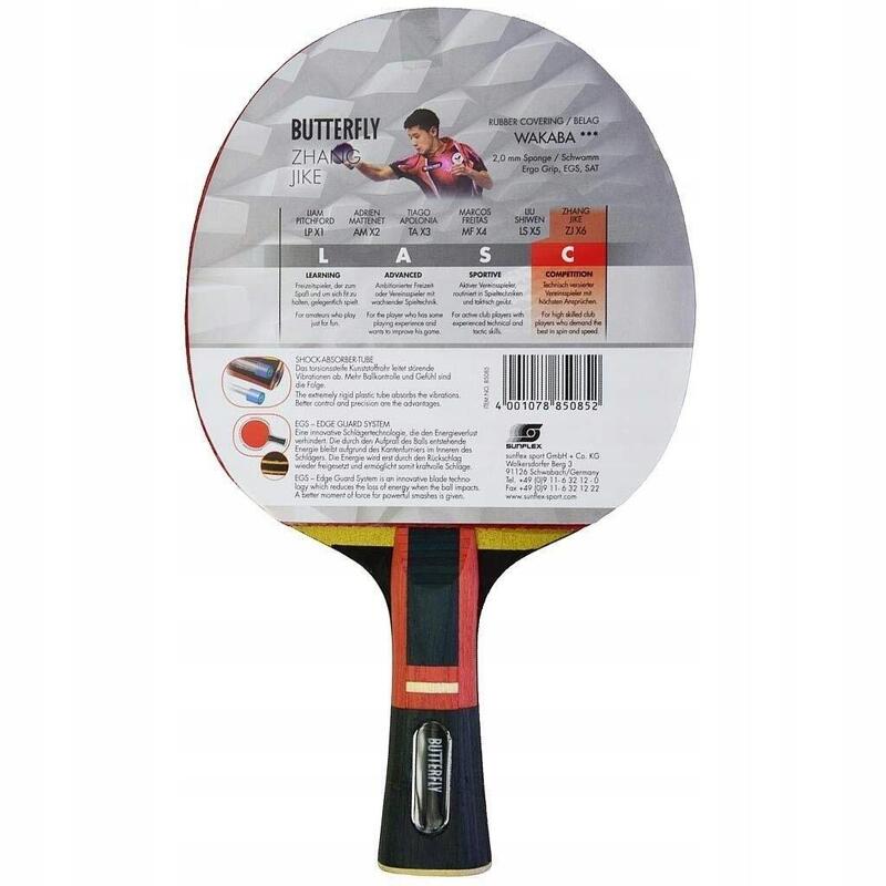 Rakietka Paletka do Tenisa Stołowego Ping Ponga BUTTERFLY Zhang Jike X6
