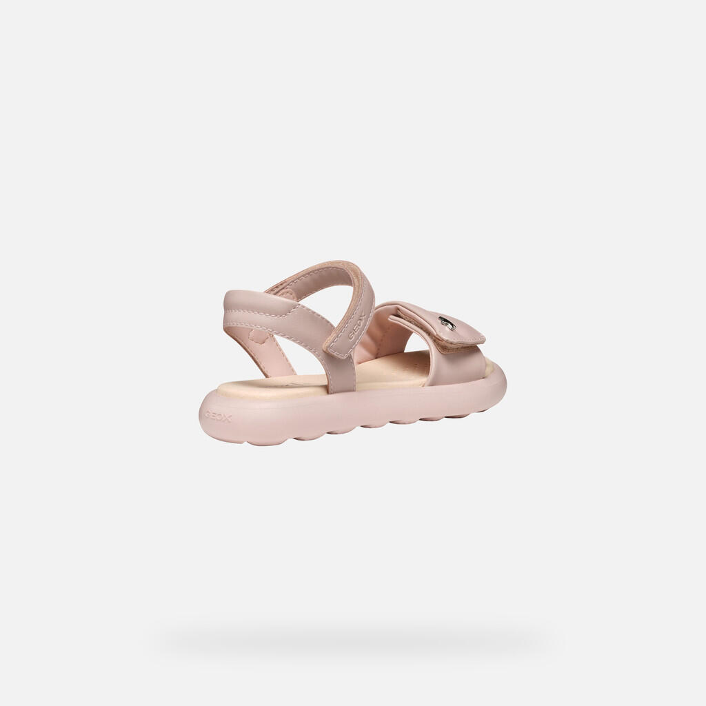 Sandales Fille J SANDAL PUFFYPOP GI Vieux Rose 6/7