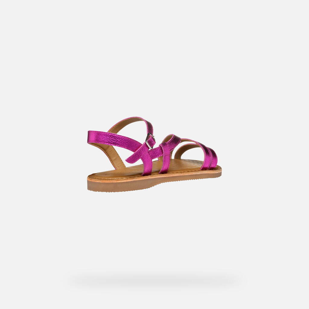 Geox Modelo J Sandal Eolie Girl Cor Rosa 6/7