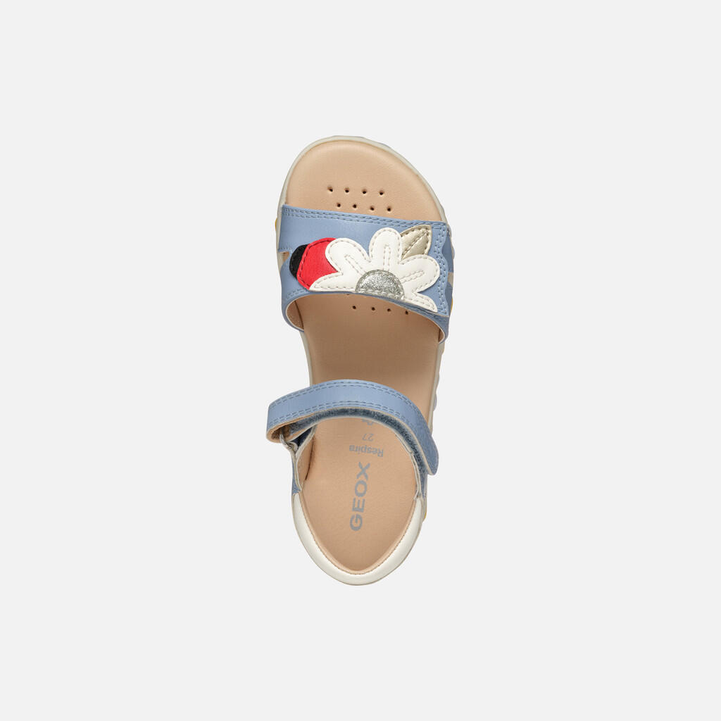 Sandały GEOX J SANDAL HAITI GIRL Niebieski 7/7