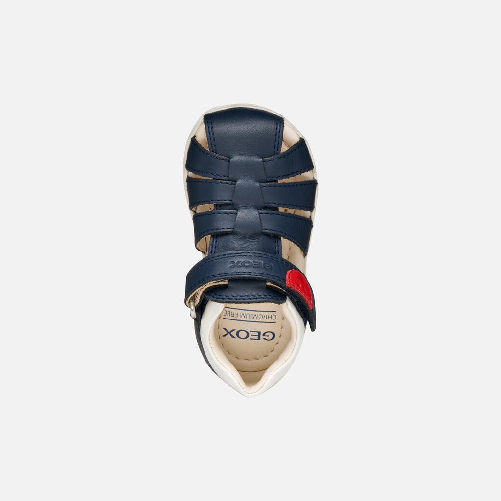 Premiers Pas Bébé Garçon B SANDAL MACCHIA BOY Bleu Marine 6/7