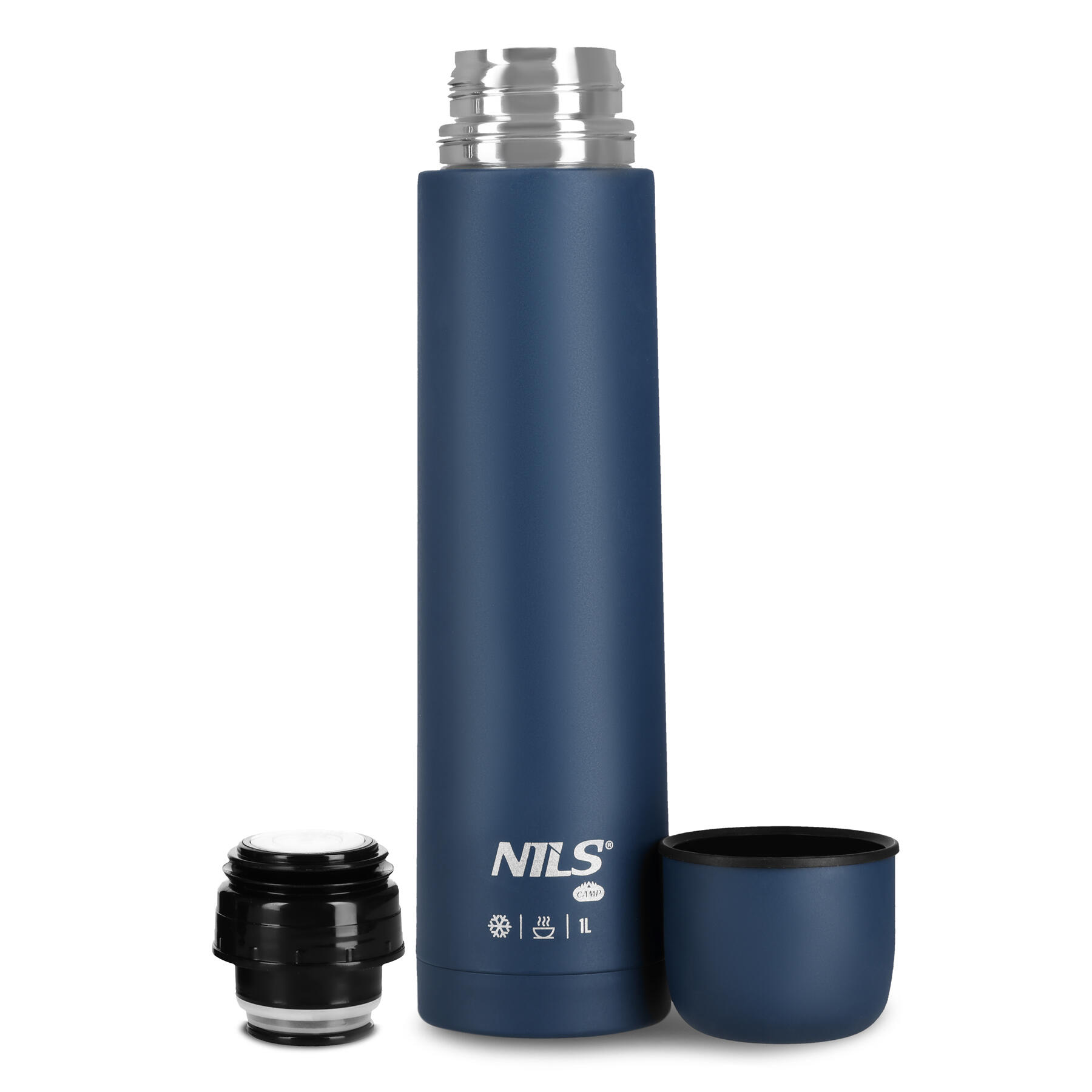 Reisthermosfles 1000 ml blauw NC3804 NILS CAMP 7/7