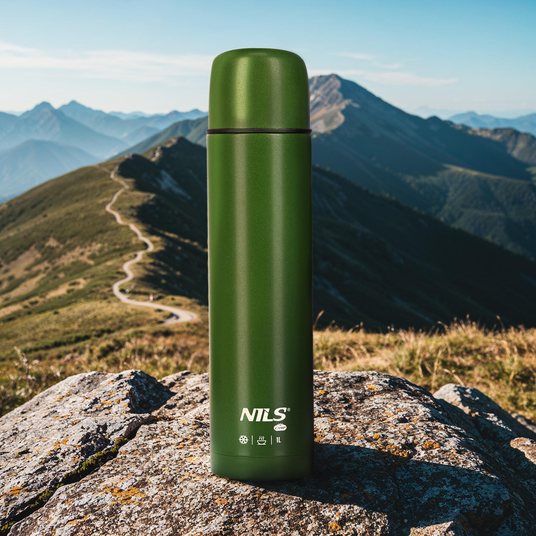 Thermos de voyage 1000 ml vert NC3804 NILS CAMP 2/7