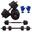 Par de halteres ajustáveis Maxifit de 30 kg (51-135 cm) com acessórios