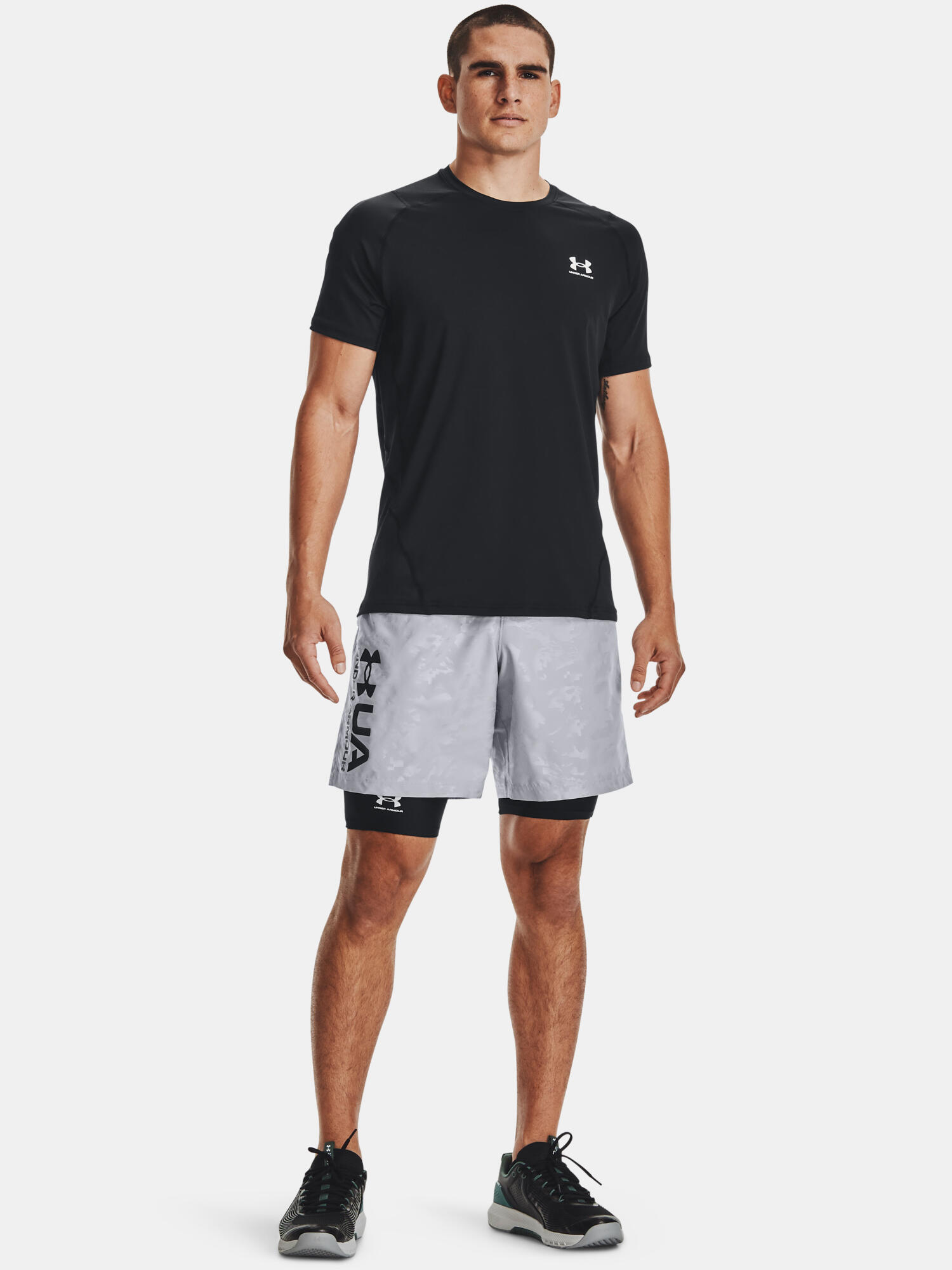 Sous-Short de Compression Under Armour Heatgear Noir Homme 6/7