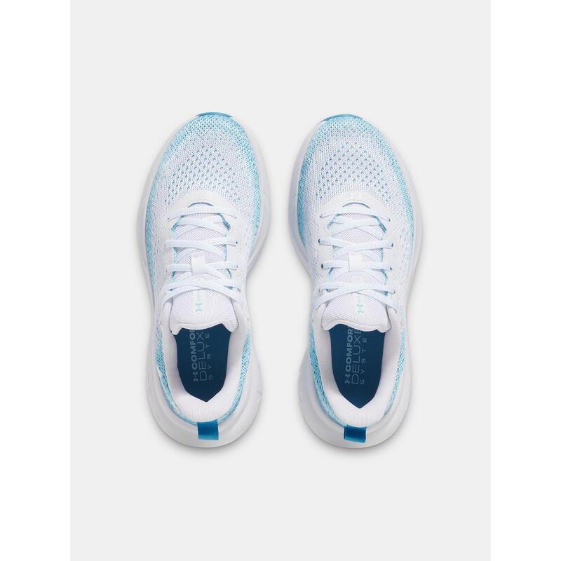 Pantofi de alergare pentru femei Under Armour Infinite alb/albastru ether/alb