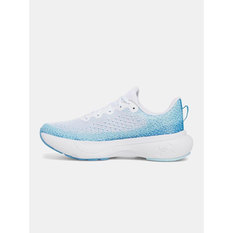 Pantofi de alergare pentru femei Under Armour Infinite alb/albastru ether/alb