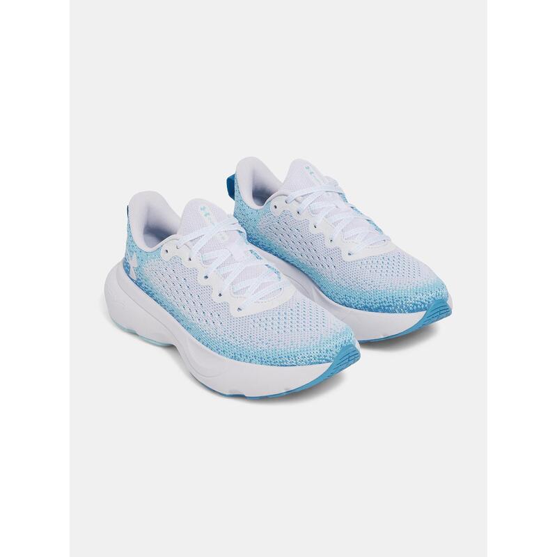 Pantofi de alergare pentru femei Under Armour Infinite alb/albastru ether/alb