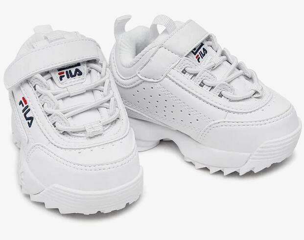 Scarpe bambino fila disruptor - bianco 5/7