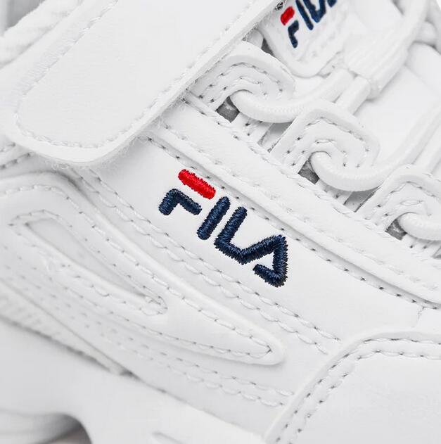 Scarpe bambino fila disruptor - bianco 7/7