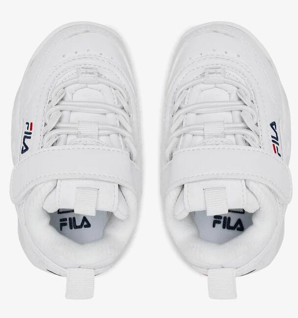Scarpe bambino fila disruptor - bianco 6/7