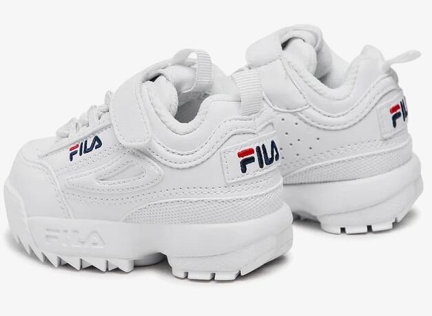 Scarpe bambino fila disruptor - bianco 2/7