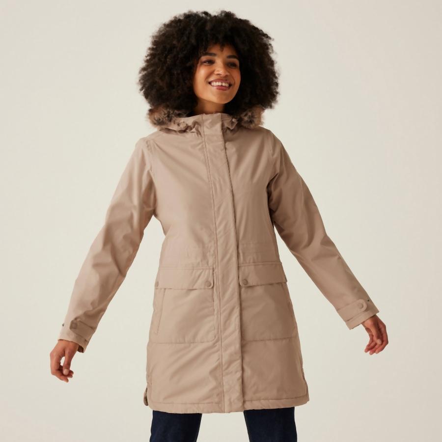 Regatta - Veste Imperméable À Capuche Femme Regatta Sabinka Ii - Coupe-pluie - Beige - Decathlon