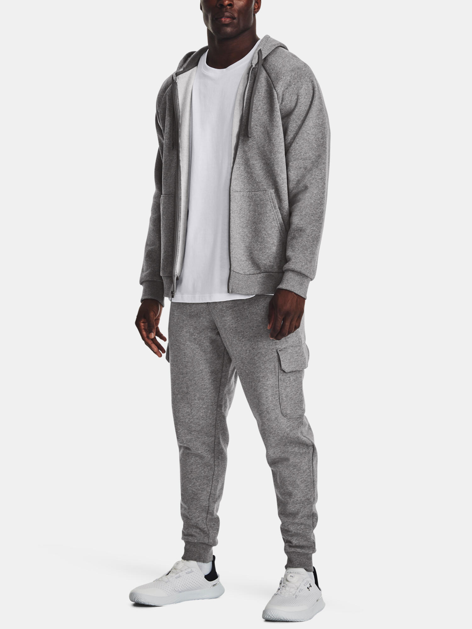 Jogginganzug Under Armour Rival Fleece grau bequem 6/6