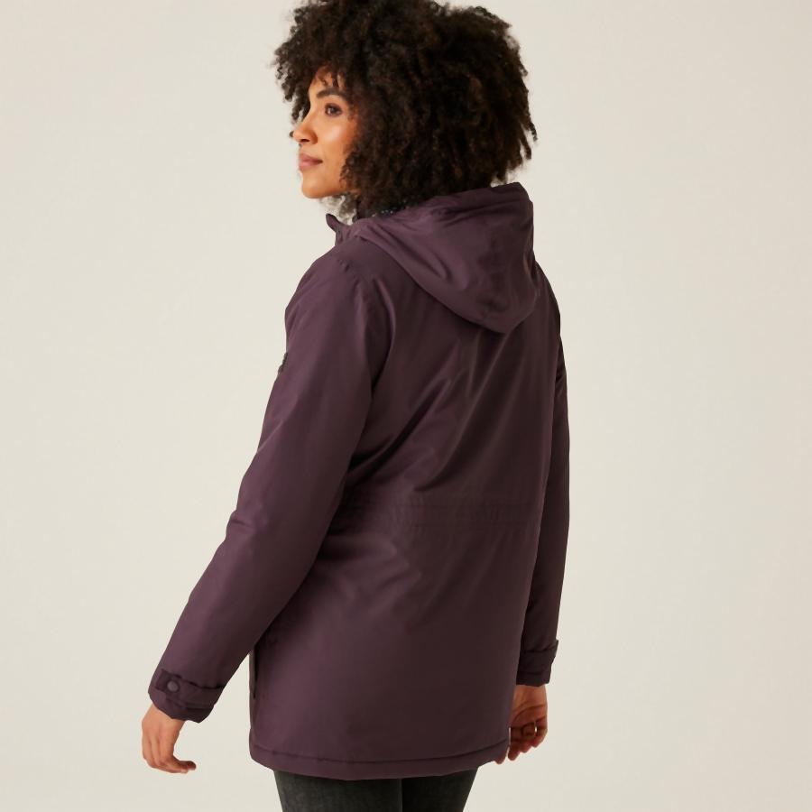 Kurtka przeciwdeszczowa z kapturem damska Regatta Mireya 6/7