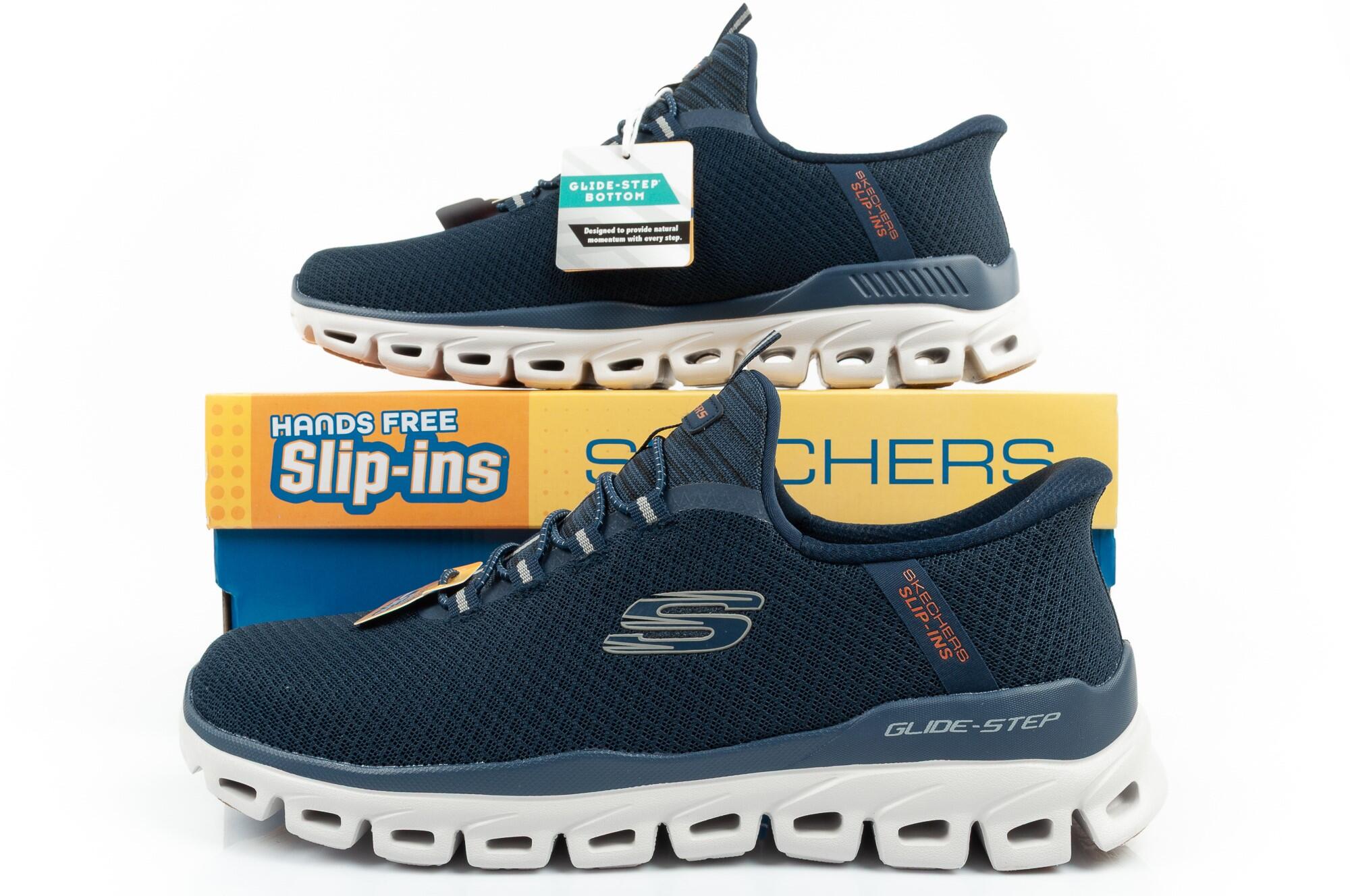 Scarpe da ginnastica da uomo Skechers Glide step Marino 7/7