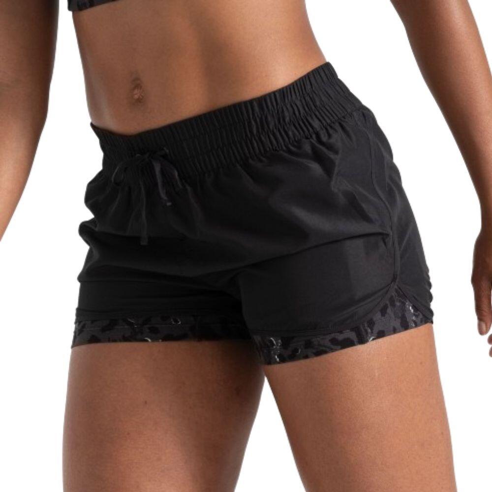 DARE 2B CALÇOES DESPORTIVOS 2 EM 1 MULHER DARE2B SPRINT UP. DWJ514 Preto
