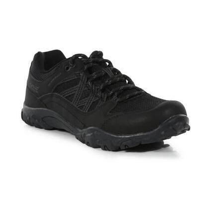 Scarpe da trekking Regatta Edgepoint impermeabili per bambini nere