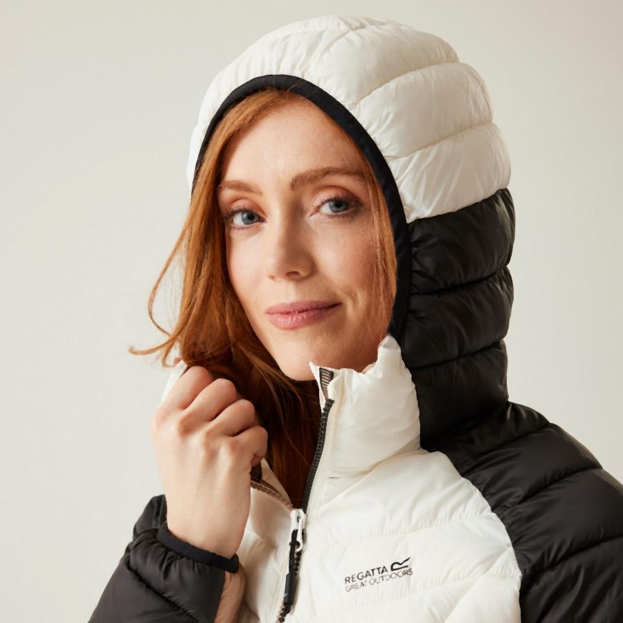 Doudoune Chaude Déperlante "Women's Hooded Dalent" - Regatta Blanc 38 7/7
