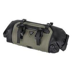 Sacoche de Guidon Topeak FrontLoader 8 L Vert — Sac Étanche Amovible