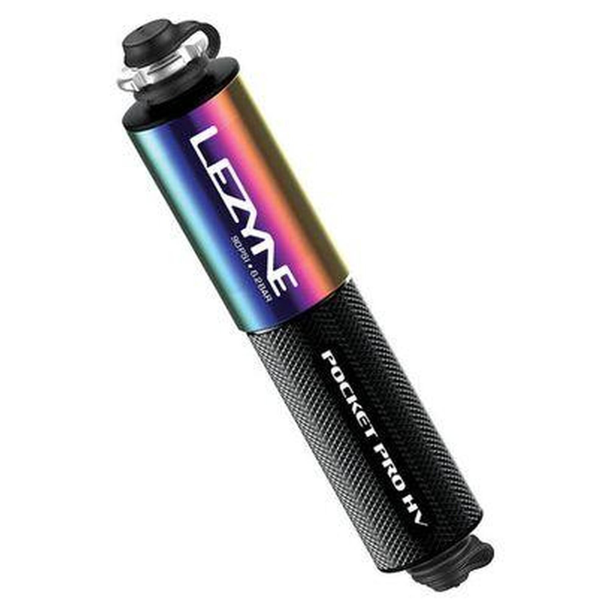 Pompe à Main Lezyne Pocket Drive Pro HV Noir/Neo Metallique